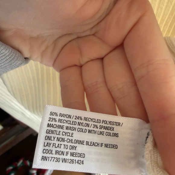 Wild Fable Ribbed Ivory Top - Picture 3 of 3